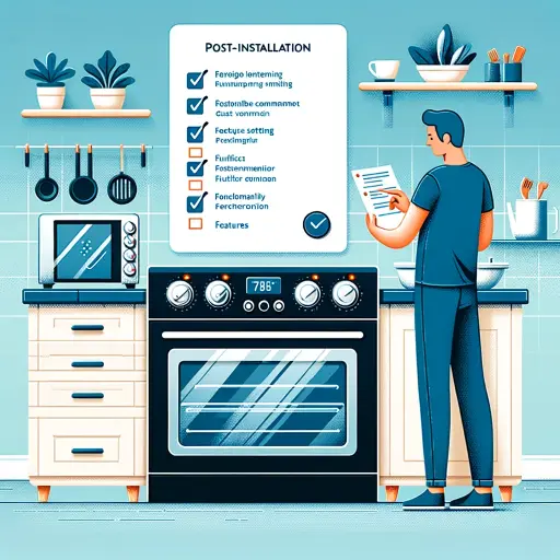 initial use and functionality testing of a new electric stove