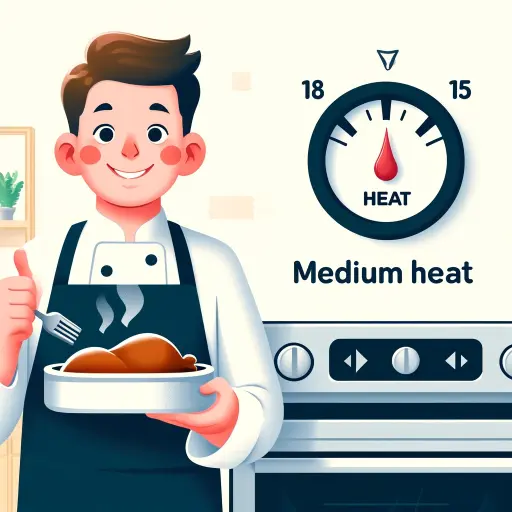 evenly cooked food on electric stove showing benefits of medium heat