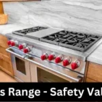 gas range with safety valves