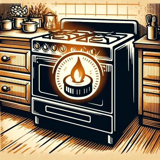 pilot light on a gas stove