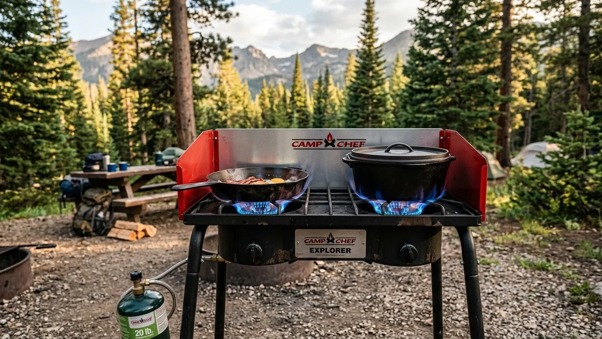 Camp Chef Explorer 2 Burner Stove Review: Heavy-Duty Outdoor Cooking Powerhouse