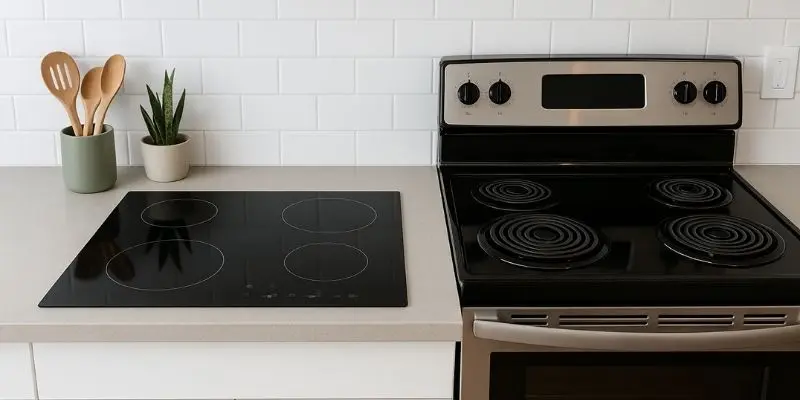 Induction Vs Electric Cooktops: Cost, Safety &Amp; Efficiency 1 Induction Cooktop And Electric Cooktop induction cooktop and electric cooktop