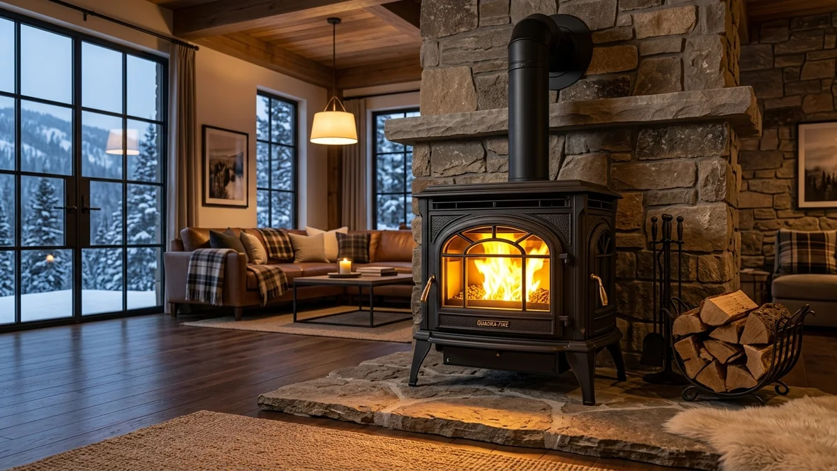 Quadra-Fire Pellet Stove Review: Four-Point Burn Tech & Premium Cast Iron Heating