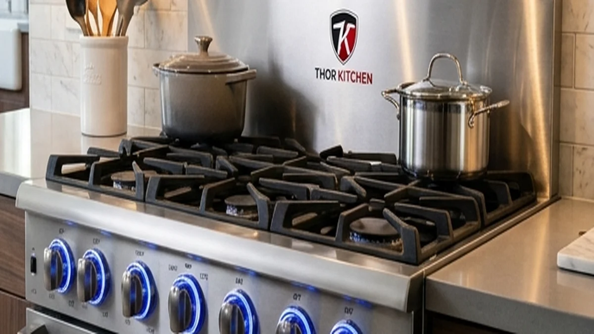 Thor Kitchen Gas Range Review: Pro-Style Power at an Unbeatable Value 2 Thor Kitchen 18,000 BTU High Output Sealed Brass Gas Burners