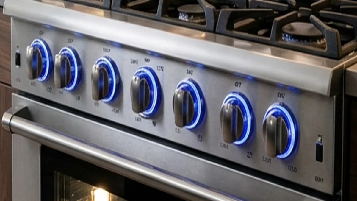Thor Kitchen Gas Range Review: Pro-Style Power at an Unbeatable Value 4 Thor Kitchen Signature Blue LED Illuminated Control Knobs
