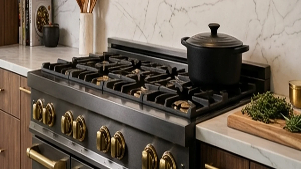 ZLINE Handcrafted Italian Brass Burners Delivering Up to 18,000 BTUs
